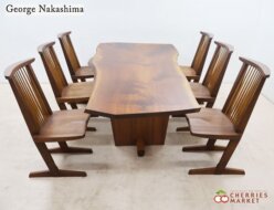 【ジョージ ナカシマ】桜製作所 MINGUREN II DINING ミングレン II ダイニング/CN101 CONOID CHAIR コノイドチェア ダイニング７点セット 焼印あり 出張買取 東京都大田区