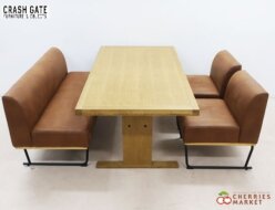 【CRASH GATE】クラッシュゲート Easy Life×COMFORM イージーライフ×コンフォーム カイン ダイニングテーブル ＆ ダントン チェア ＆ 2人掛けソファ/ベンチ ダイニング4点セット 出張買取 東京都港区