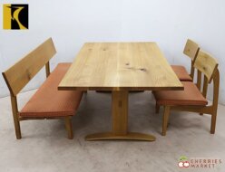 【キツツキ】HIDA 飛騨産業 森のことば ダイニングテーブル＆チェア2脚＆ベンチ ダイニング4点セット 出張買取 東京都千代田区