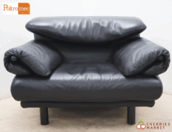 【Poltromec】ポルトロメック ジェミニ 黒総革 1人掛けソファ 出張買取 東京都千代田区