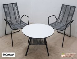 【BoConcept】ボーコンセプト ELBA エルバ アウトドアテーブル＆ラウンジチェア/ガーデンチェア シートクッション付 全天候型家具 3点セット 出張買取 東京都大田区