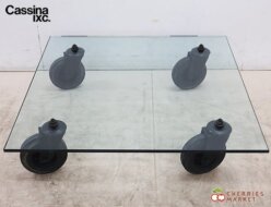 【Cassina】カッシーナ CON RUOTE コン ルオーテ ガラステーブル ローテーブル/センターテーブル ガエ・アウレンティ 出張買取 東京都武蔵野市