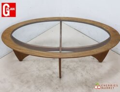 【G-plan】ジープラン astro アストロ OVAL オーバル コーヒーテーブル 楕円形テーブル/センターテーブル チーク材 ヴィンテージ 出張買取 東京都武蔵野市