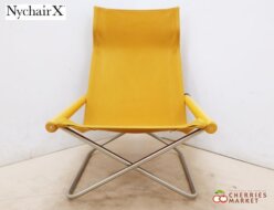 【NychairX】ニーチェアエックス ナチュラル／キャメル パーソナルチェア 折りたたみ 新居猛 FUJIEI 藤栄 出張買取 神奈川県川崎市川崎区