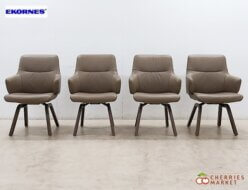 【Ekornes】エコーネス ストレスレス ミント D200 ローベース アーム付ローバック アームチェア/ダイニングチェア 4脚セット 出張買取 東京都調布市