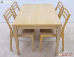 【シギヤマ家具】TE-EKE 120 テーブル＆TE-WC-002 ダイニングチェア/アームレスチェア ダイニング5点セット 出張買取 東京都千代田区