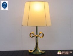 【VARO,S.A. VALENTI】バロッサ バレンティ IDC大塚家具 エナメルブロンズ リボン テーブルランプ テーブルスタンド/照明 出張買取 東京都大田区