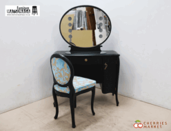 【松永工房】IDC大塚家具 Continue カンティーニュ ソフィ ドレッサー/鏡台＆チェア 2点セット LED照明付 猫脚 出張買取 東京都墨田区