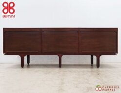 【BERNINI】ベルニーニ ロールフロントサイドボード リビングボード/収納 60年代ヴィンテージ ローズウッド材 ジャンフランコ・フラッティーニ 出張買取 東京都武蔵野市