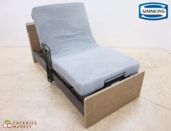 【Simmons】シモンズ グランサリー BOX 2モーター/5.5 レギュラー 電動リクライニングベッド シングルベッド ハンドレール/照明付 出張買取 東京都府中市