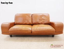 【ACTUS】アクタス five by five ファイブ・バイ・ファイブ 3350 ソファ 総革 2人掛けソファ 出張買取 東京都渋谷区