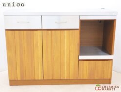 【unico】ウニコ STRADA ストラーダ キッチンボード/キッチンカウンター/レギュラーカウンター/食器棚 W1200 出張買取 東京都港区