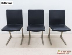 【BoConcept】ボーコンセプト BoConcept ボーコンセプト Mariposa Deluxe マリポサ デラックス ダイニングチェア アームレスチェア レザー/革 3脚セット 出張買取 東京都三鷹市