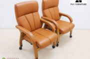 直接取引☆ 冨士ファニチア キャスター付き リクライニング アームチェア FUJI FURNITURE】冨士ファニチア D03890A リクライニングチェア/アーム