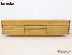 【Karimoku】カリモク chitano チターノ ブルックス Q15637 ローボード TVボード/テレビボード/AVボード ナラ材 出張買取 東京都目黒区
