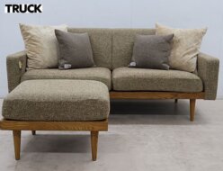 【TRUCK FURNITURE】トラックファニチャー TORCH SOFA トーチソファ 2シーター/2人掛けソファ＆オットマン/スツール クッション付 出張買取 東京都江東区