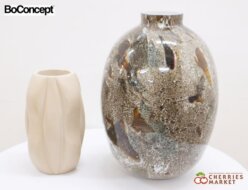 【BoConcept】ボーコンセプト Float＆Amass 花瓶/フラワーベース オブジェ/置物 ガラス 2点セット 出張買取 東京都世田谷区