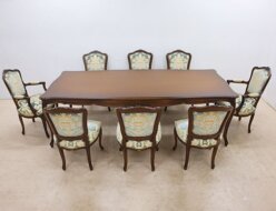 【domani】ドマーニ karimoku カリモク Louis XV ルイ15世 ダイニングテーブル＆ダイニングチェア ダイニング9点セット ロココ様式 猫脚 出張買取 東京都文京区