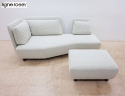 【ligne roset】リーンロゼ ROSETL’IMPREVU ロゼリンプレヴ 2人掛けソファ＆パフ/オットマン クッション付 出張買取 東京都目黒区