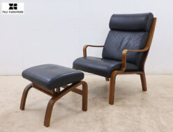 【FUJI FURNITURE】冨士ファニチア Agio アージオ 1P椅子/アームチェア ＆ オットマン/スツール 出張買取 東京都渋谷区