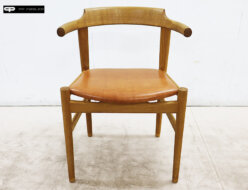 【PP MOBLER】PP モブラー Hans J.Wegner ハンス・J・ウェグナー PP58 アームチェア ダイニングチェア オーク材 レザー/革 北欧 デンマーク 出張買取 東京都大田区